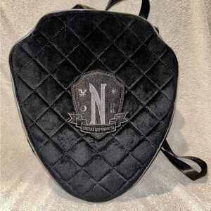 Killstar Nevermore Academy Quilted Backpack with Crest